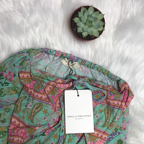 Spell City Lights Strappy Maxi in Sage - Picture 10 of 10